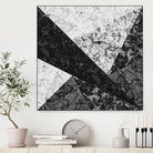 Marble Geometric Background C19 by Ilenia Pagliarini on GIANT ART - black digital drawing