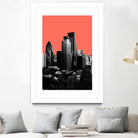 London Black and White by Laura Turner on GIANT ART - red digital painting