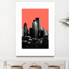 London Black and White by Laura Turner on GIANT ART - red digital painting