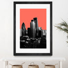 London Black and White by Laura Turner on GIANT ART - red digital painting