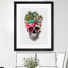 Summer Skull IV by RIZA PEKER on GIANT ART - orange digital painting