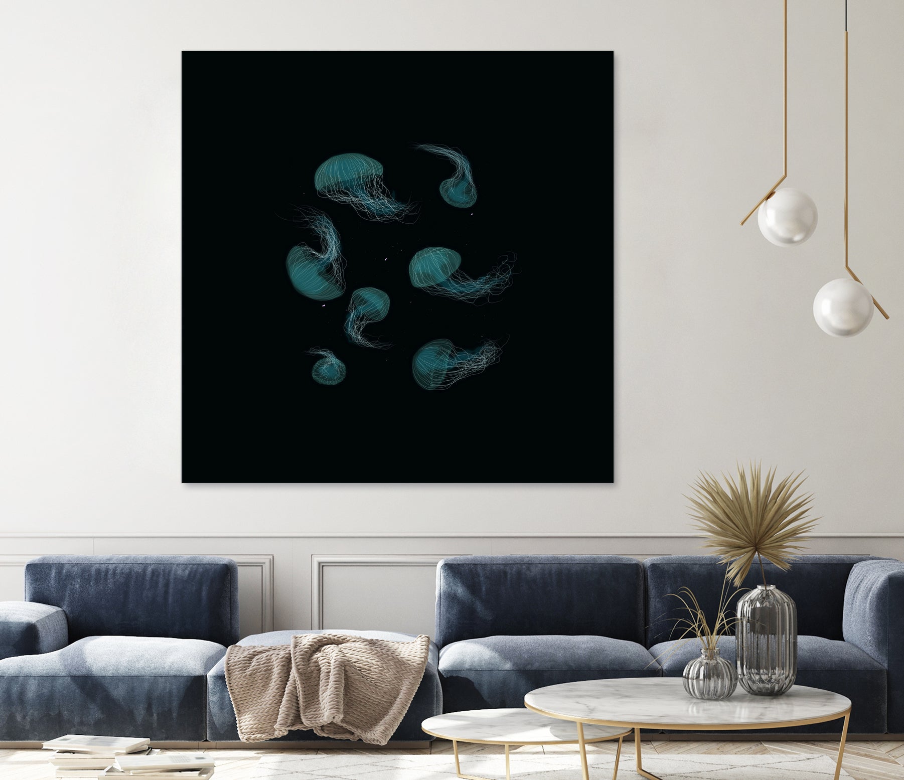 Jellyfish Ballet by ursulla Pinon on GIANT ART - black digital drawing