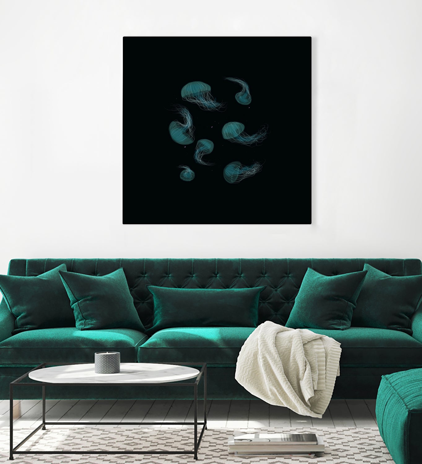 Jellyfish Ballet by ursulla Pinon on GIANT ART - black digital drawing