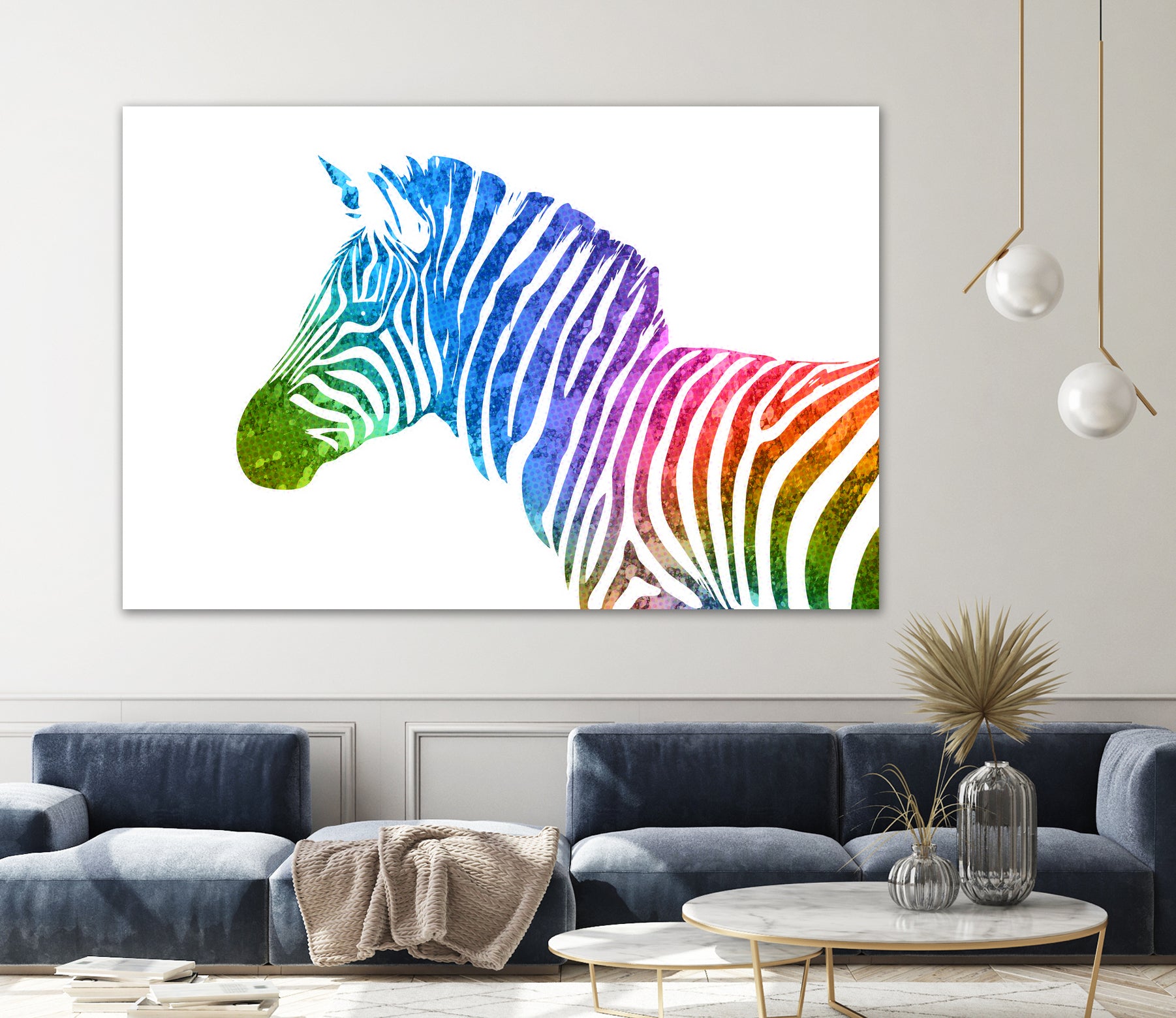 Zebra | Rainbow Series | Pop Art by William Cuccio on GIANT ART - white digital painting