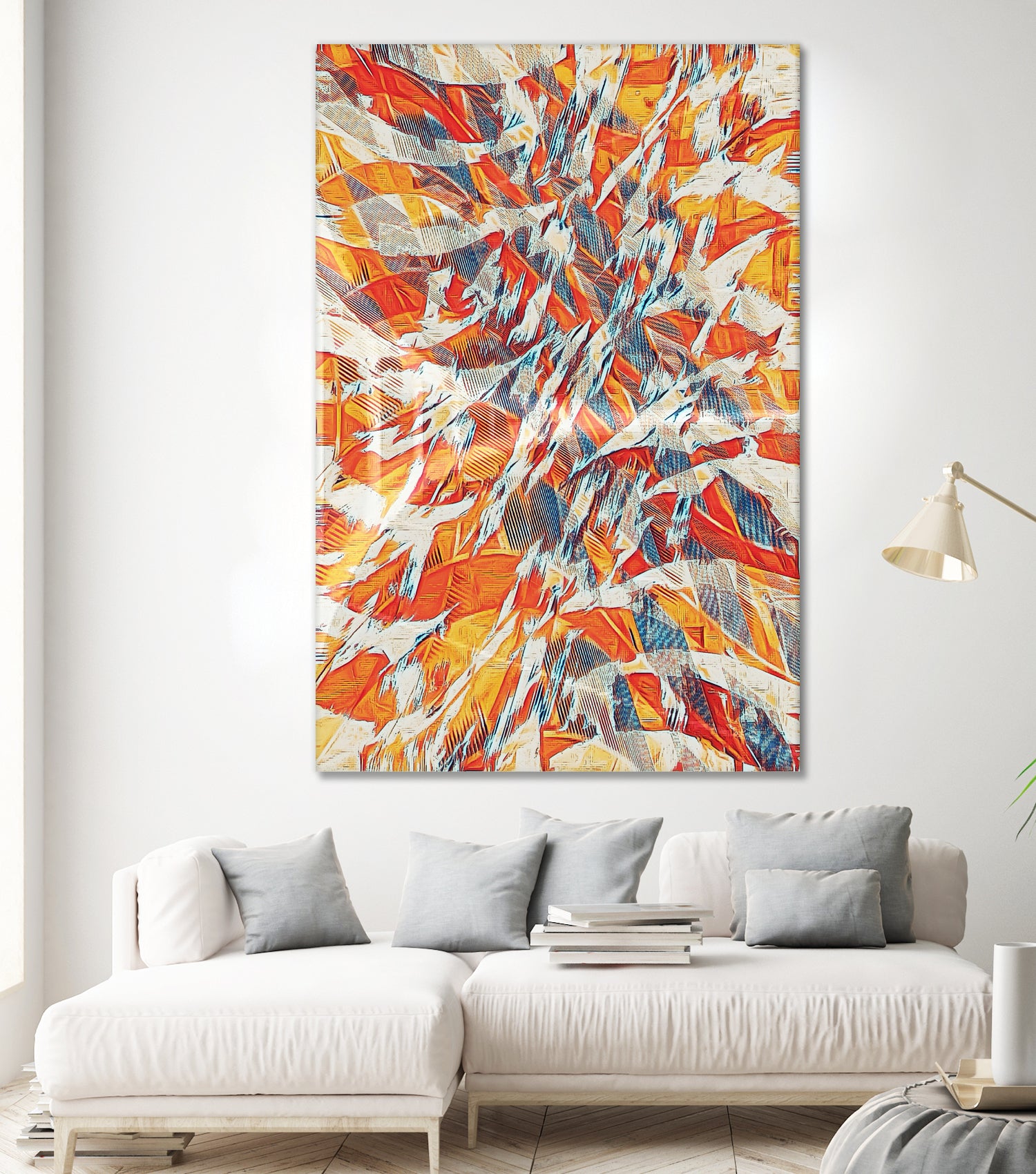 Shredded Flow by Randy Witte on GIANT ART - orange digital painting