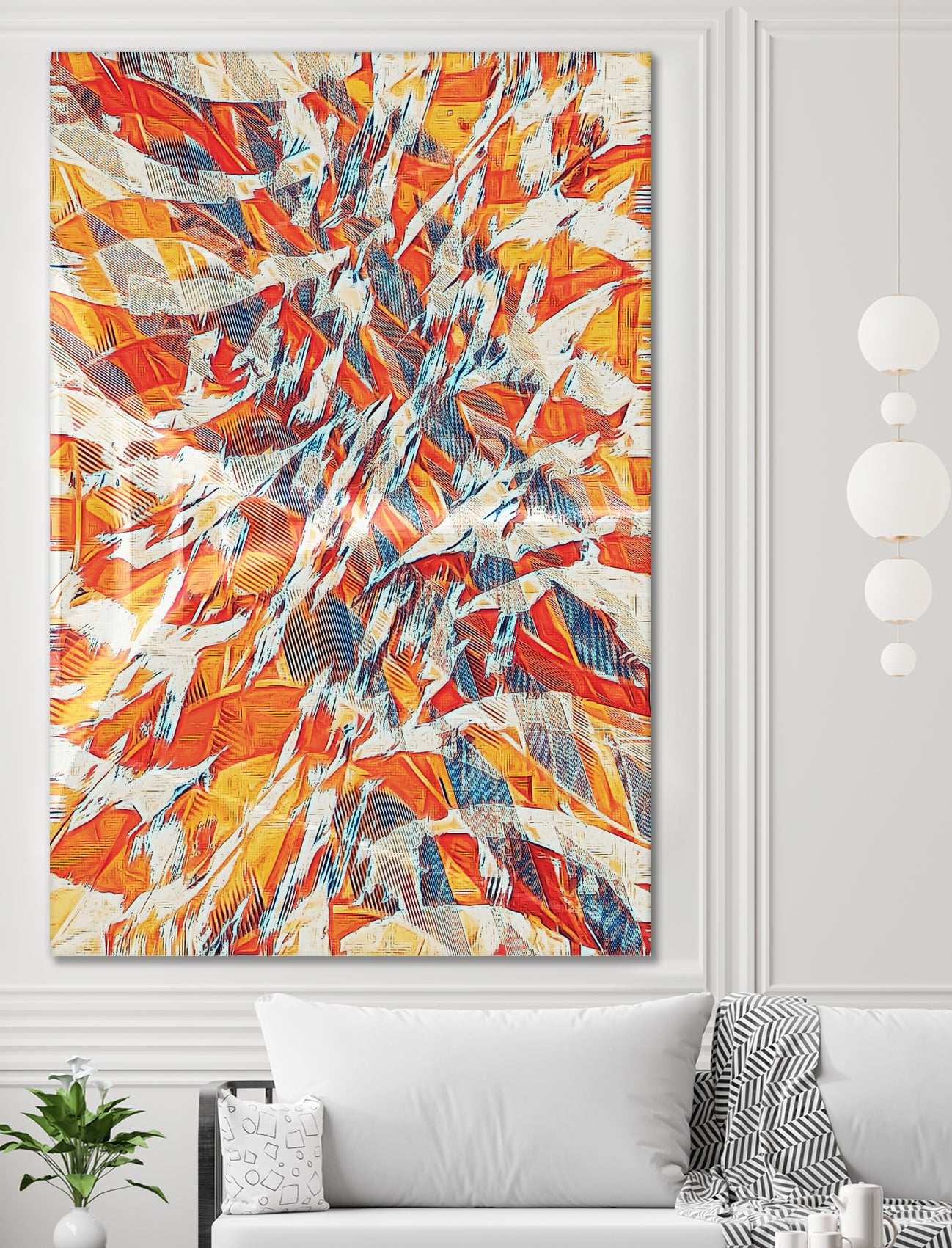 Shredded Flow by Randy Witte on GIANT ART - orange digital painting