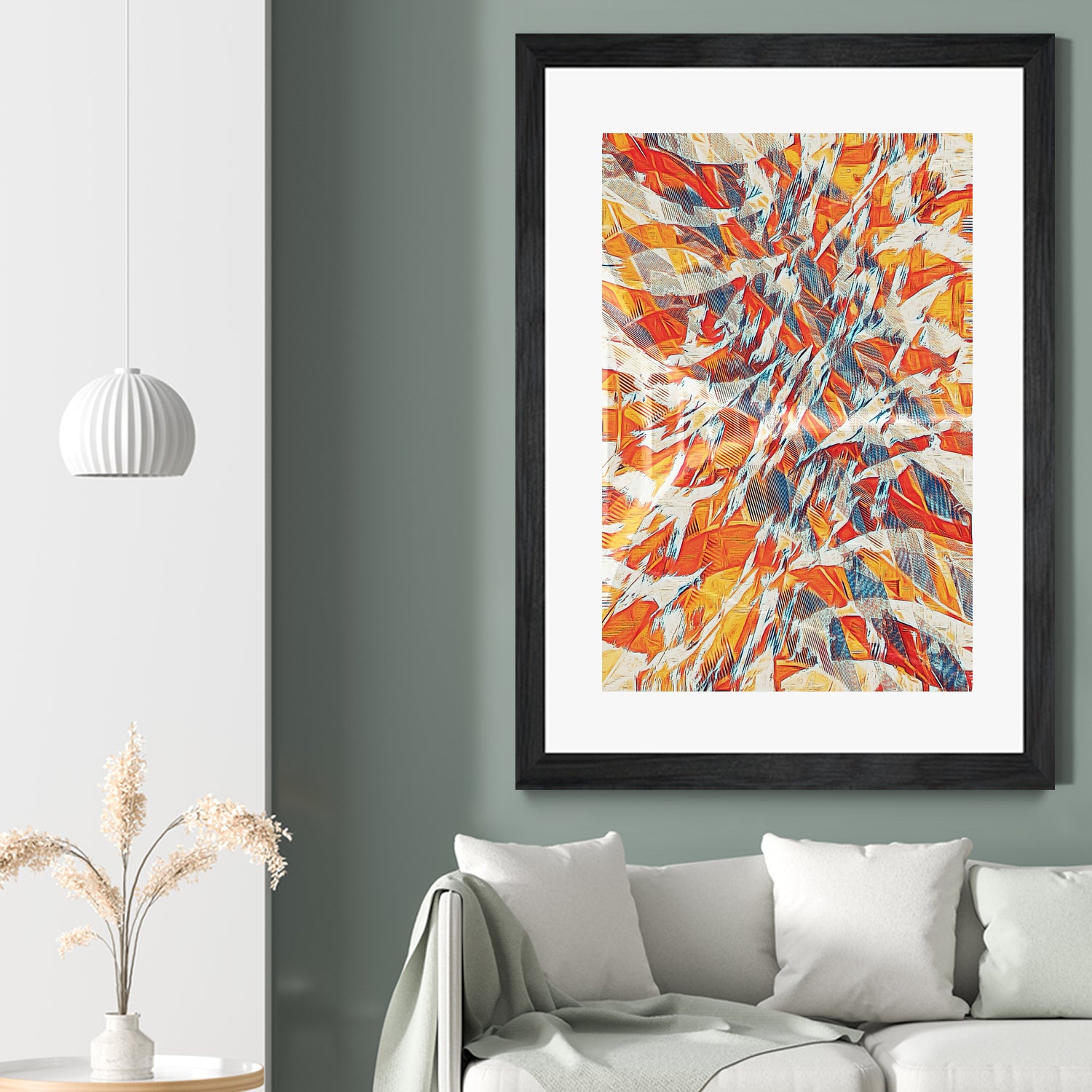 Shredded Flow by Randy Witte on GIANT ART - orange digital painting