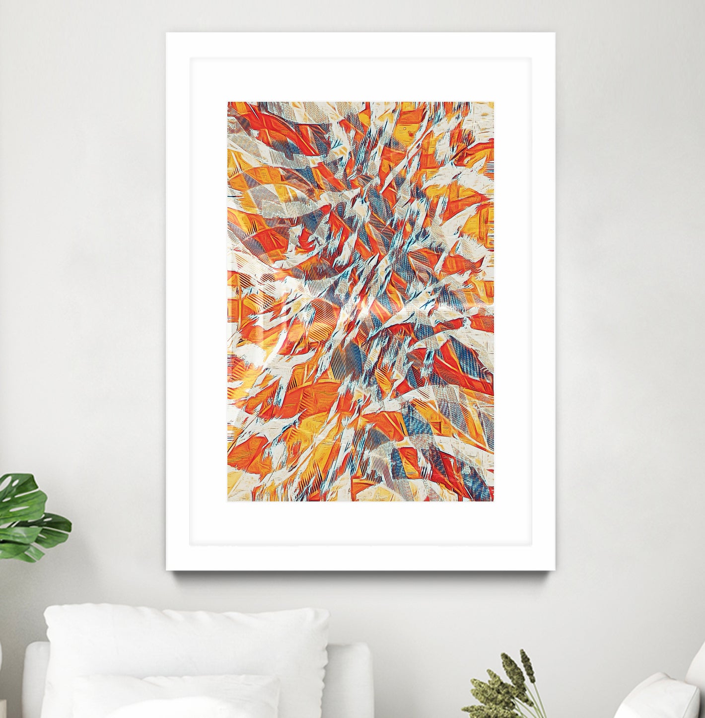 Shredded Flow by Randy Witte on GIANT ART - orange digital painting