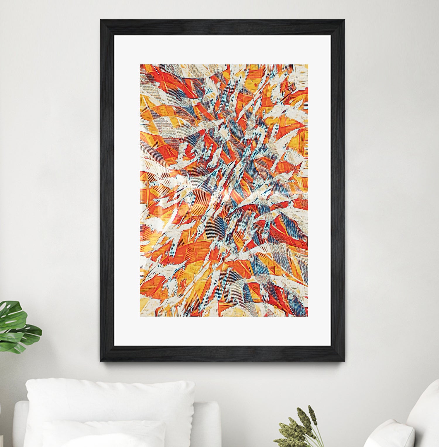 Shredded Flow by Randy Witte on GIANT ART - orange digital painting