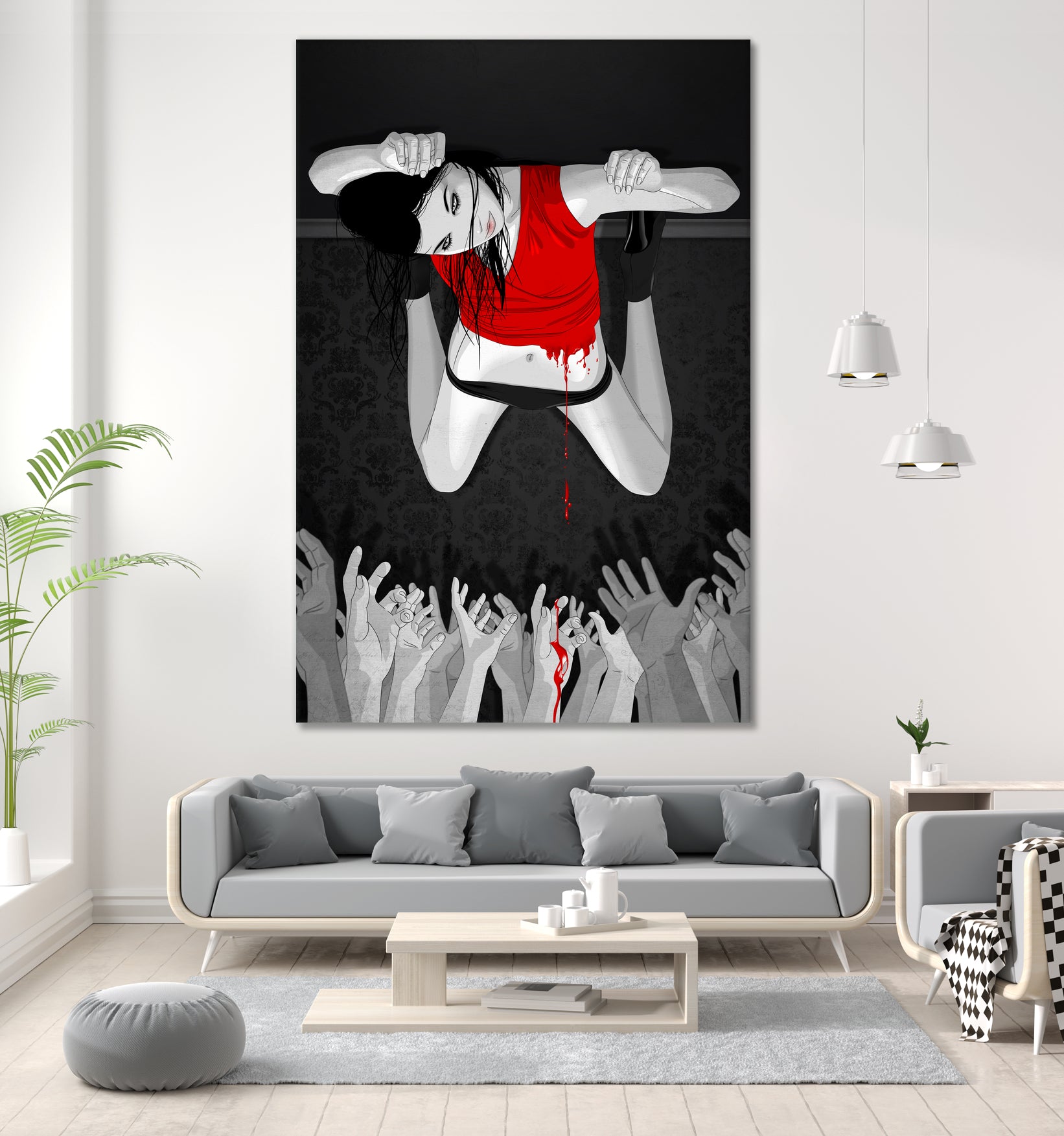 Every Angel Is Terror by Vassilis Dimitros on GIANT ART - black digital painting