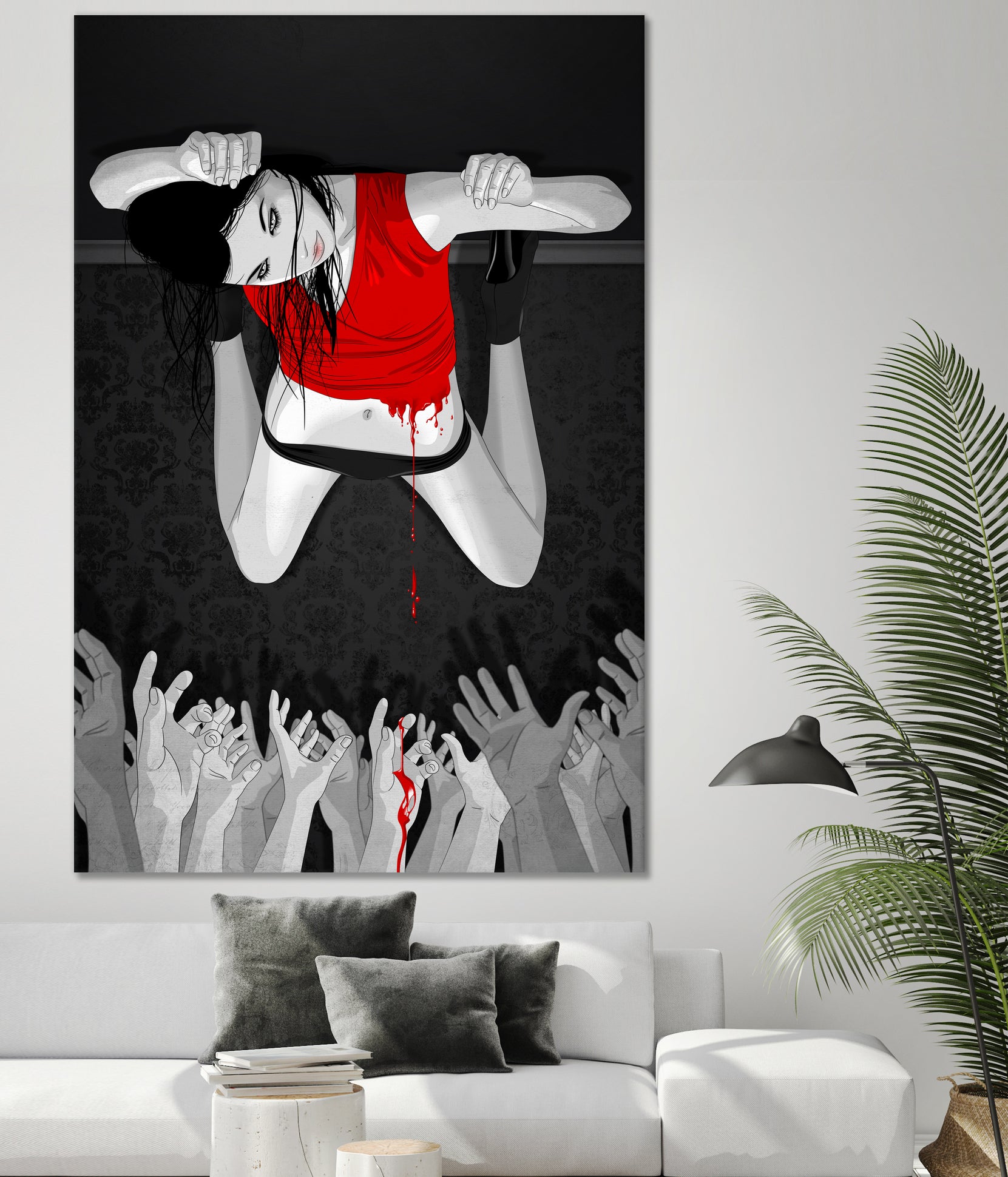 Every Angel Is Terror by Vassilis Dimitros on GIANT ART - black digital painting