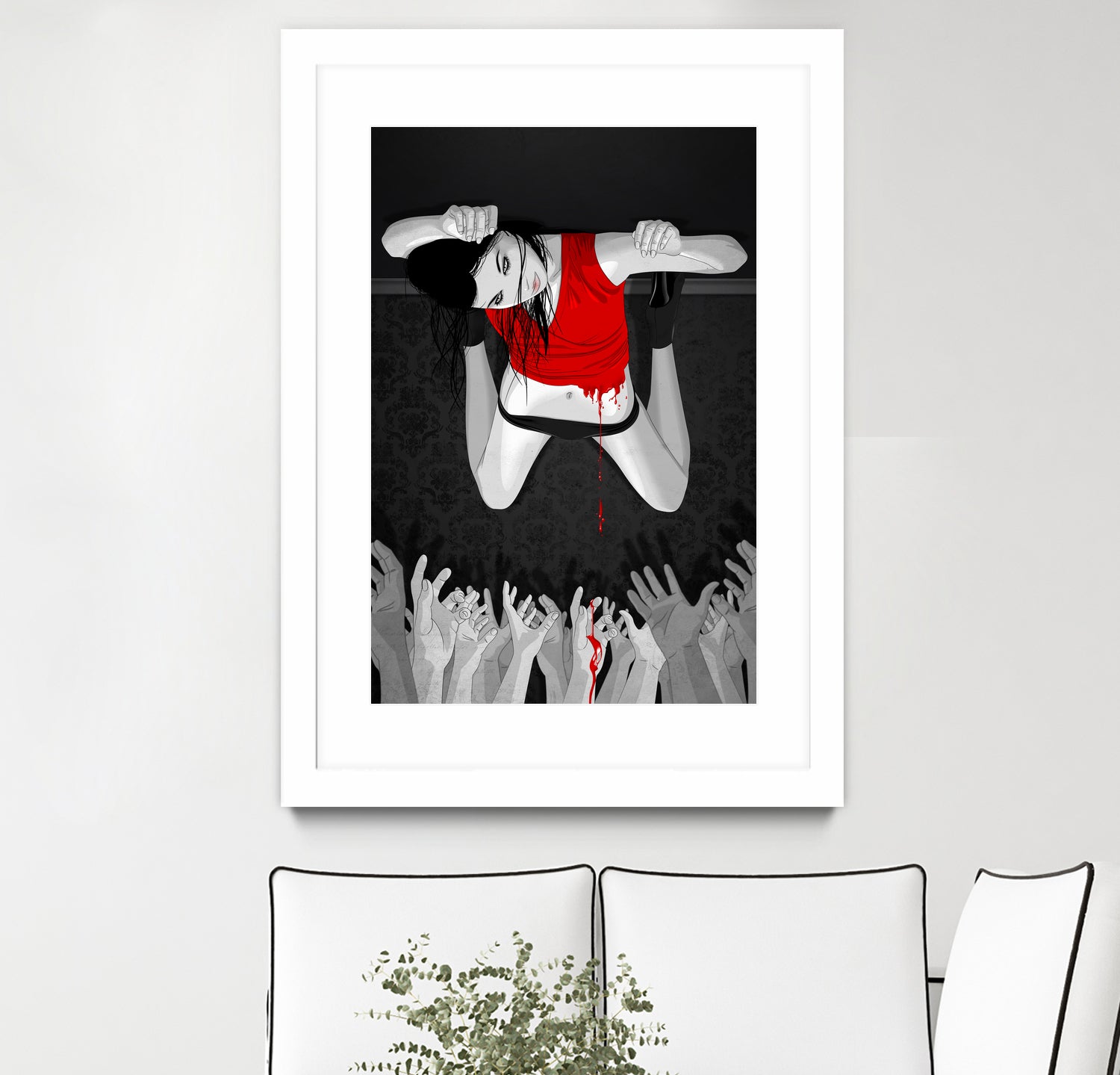 Every Angel Is Terror by Vassilis Dimitros on GIANT ART - black digital painting