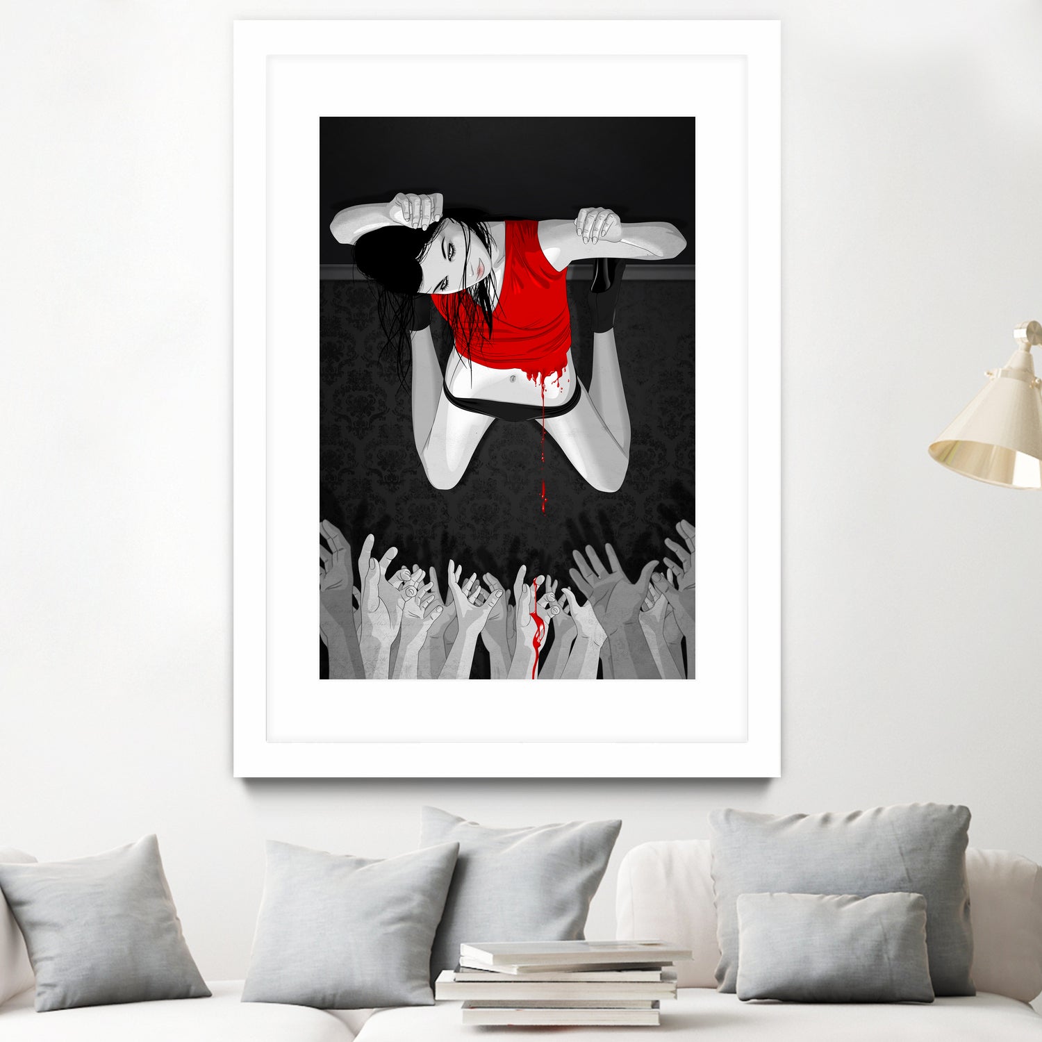 Every Angel Is Terror by Vassilis Dimitros on GIANT ART - black digital painting