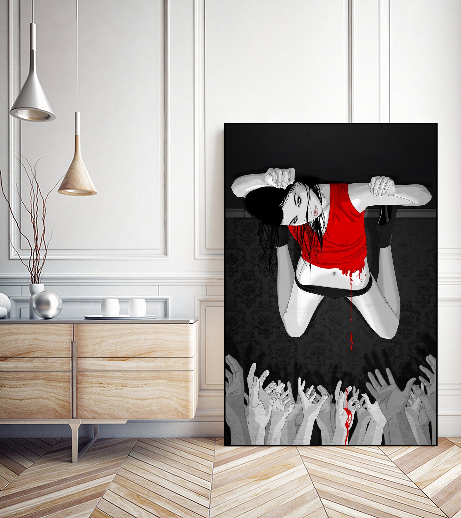 Every Angel Is Terror by Vassilis Dimitros on GIANT ART - black digital painting