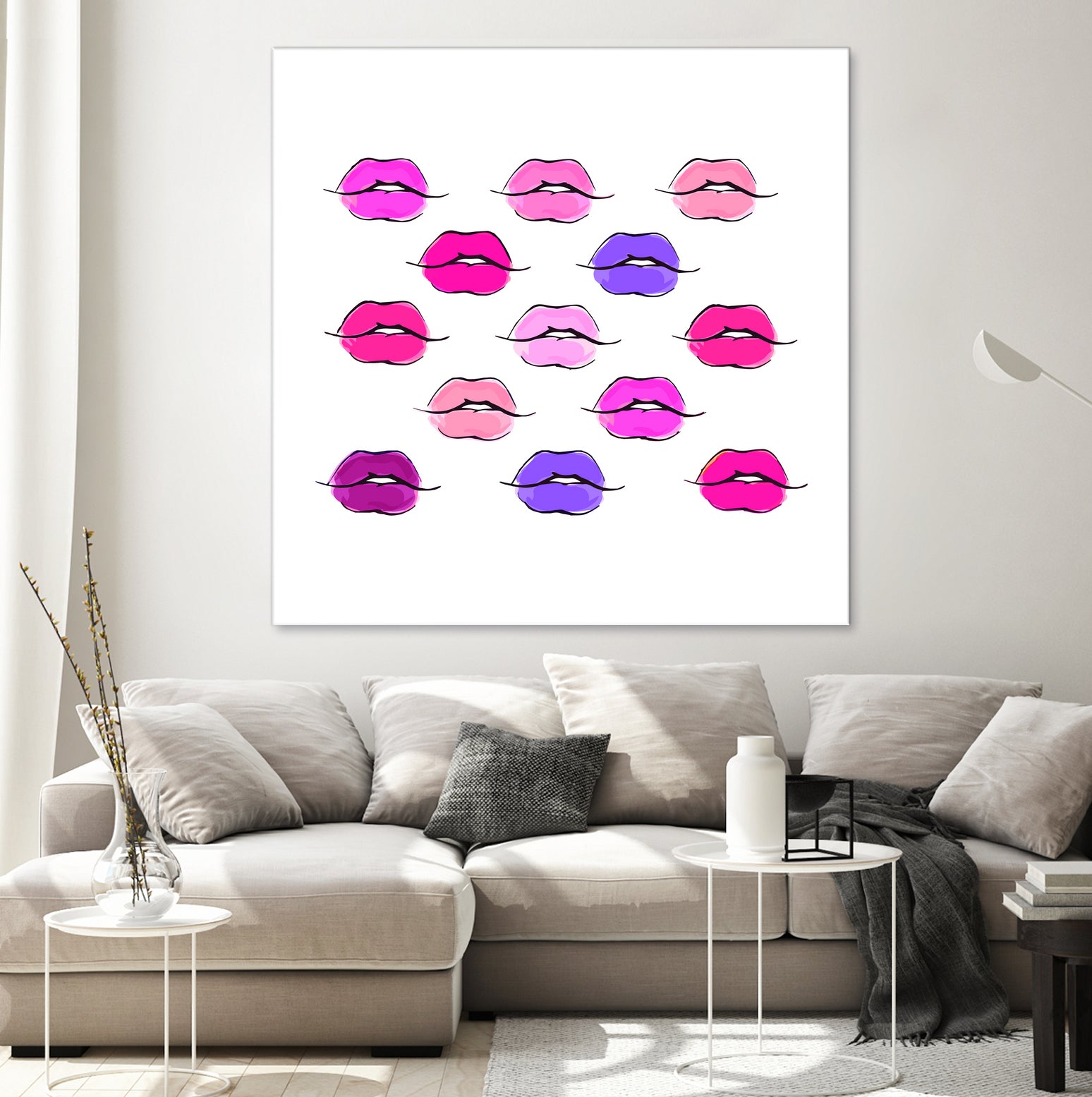 Shades of Pink by Jessica Velasquez on GIANT ART - white digital drawing