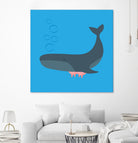 Whale Udder by Ryan Foster on GIANT ART - blue digital drawing