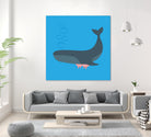 Whale Udder by Ryan Foster on GIANT ART - blue digital drawing