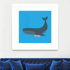 Whale Udder by Ryan Foster on GIANT ART - blue digital drawing