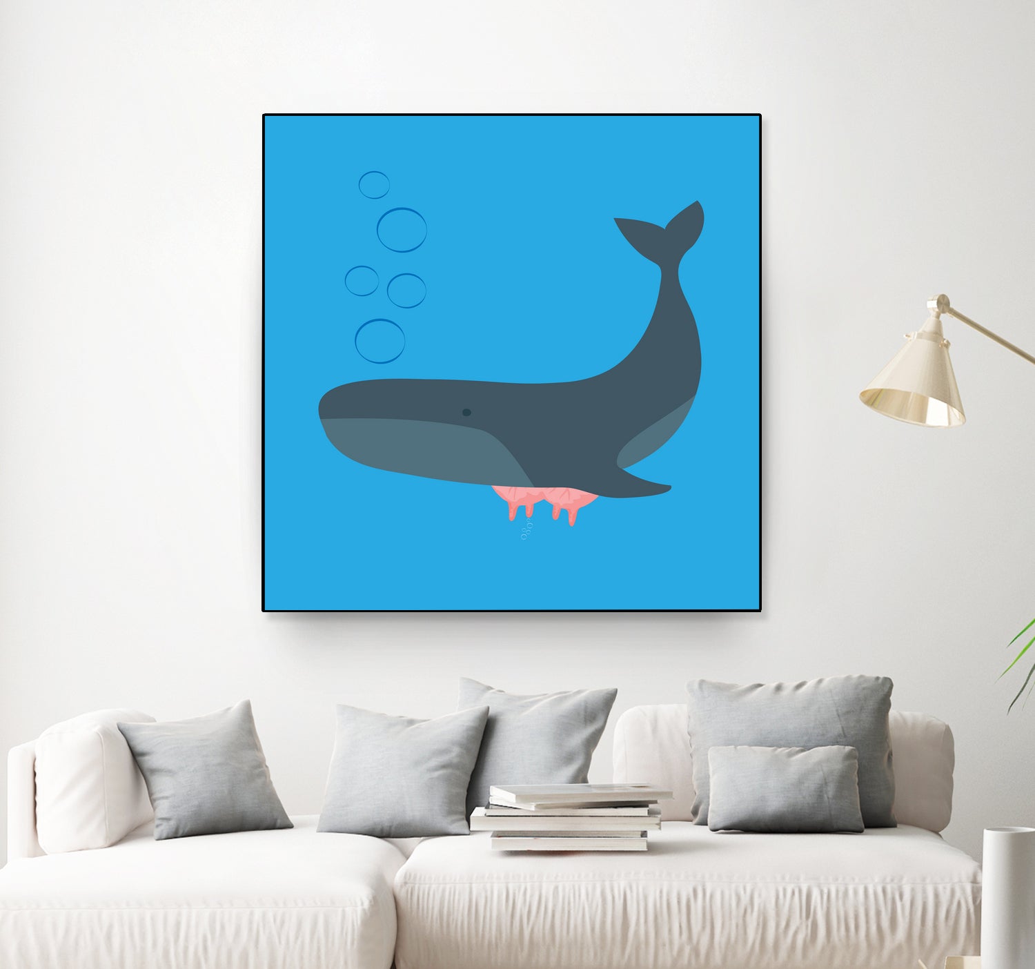 Whale Udder by Ryan Foster on GIANT ART - blue digital drawing