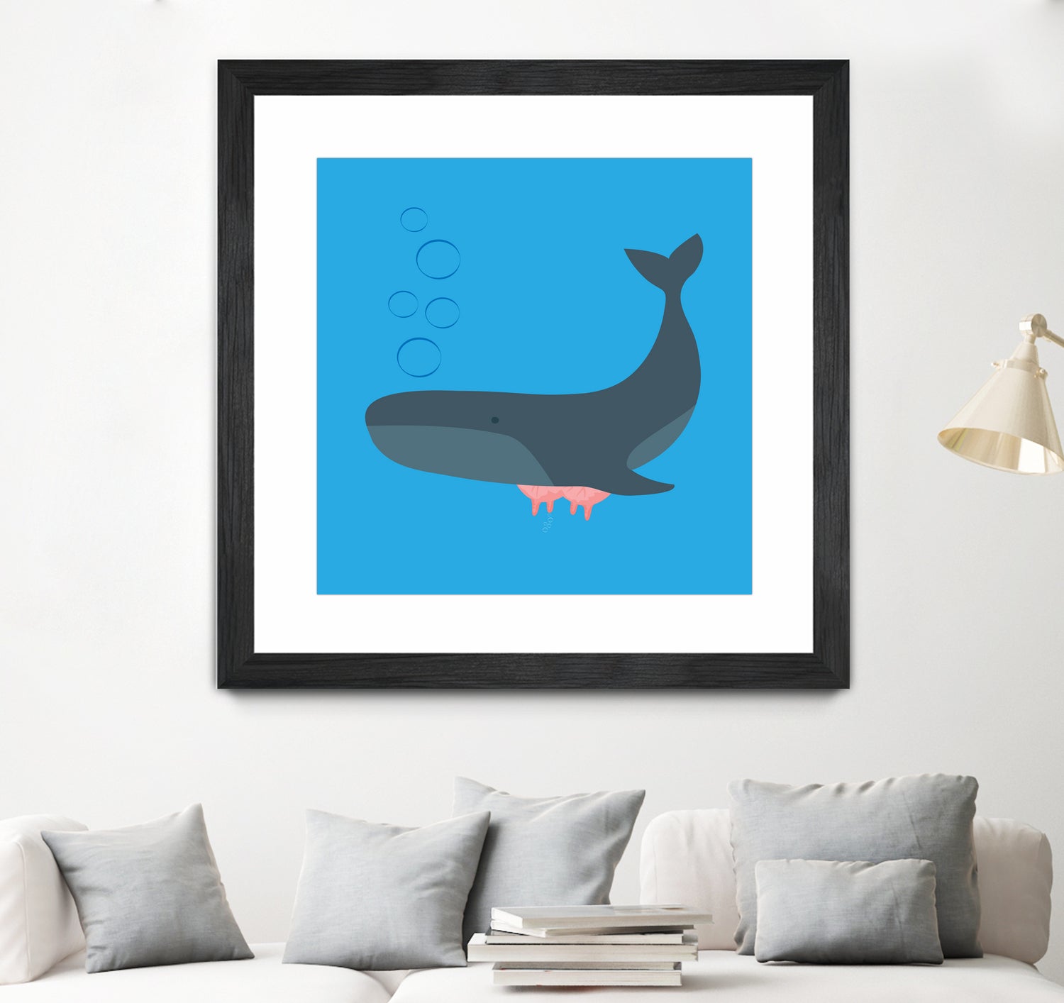 Whale Udder by Ryan Foster on GIANT ART - blue digital drawing