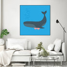 Whale Udder by Ryan Foster on GIANT ART - blue digital drawing