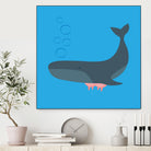 Whale Udder by Ryan Foster on GIANT ART - blue digital drawing