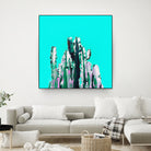 Majestic Cactus by Dominique Van Roey on GIANT ART - blue photo manipulation