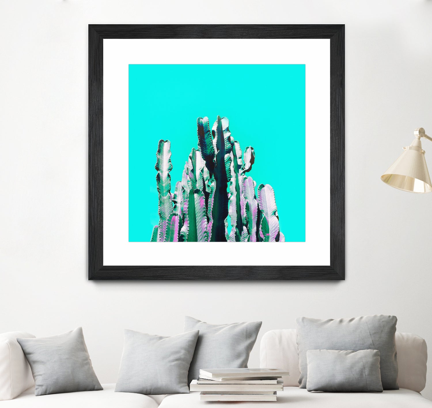 Majestic Cactus by Dominique Van Roey on GIANT ART - blue photo manipulation