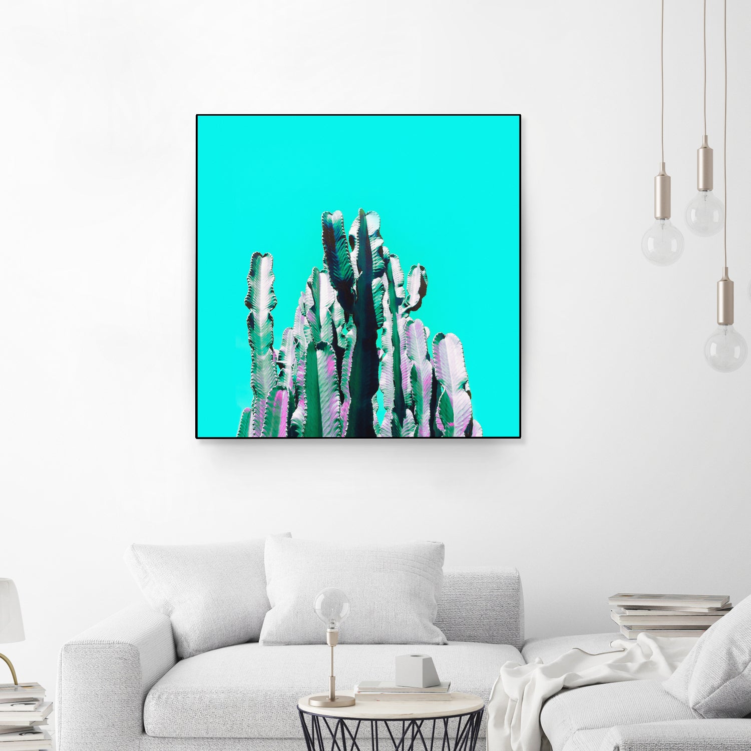 Majestic Cactus by Dominique Van Roey on GIANT ART - blue photo manipulation