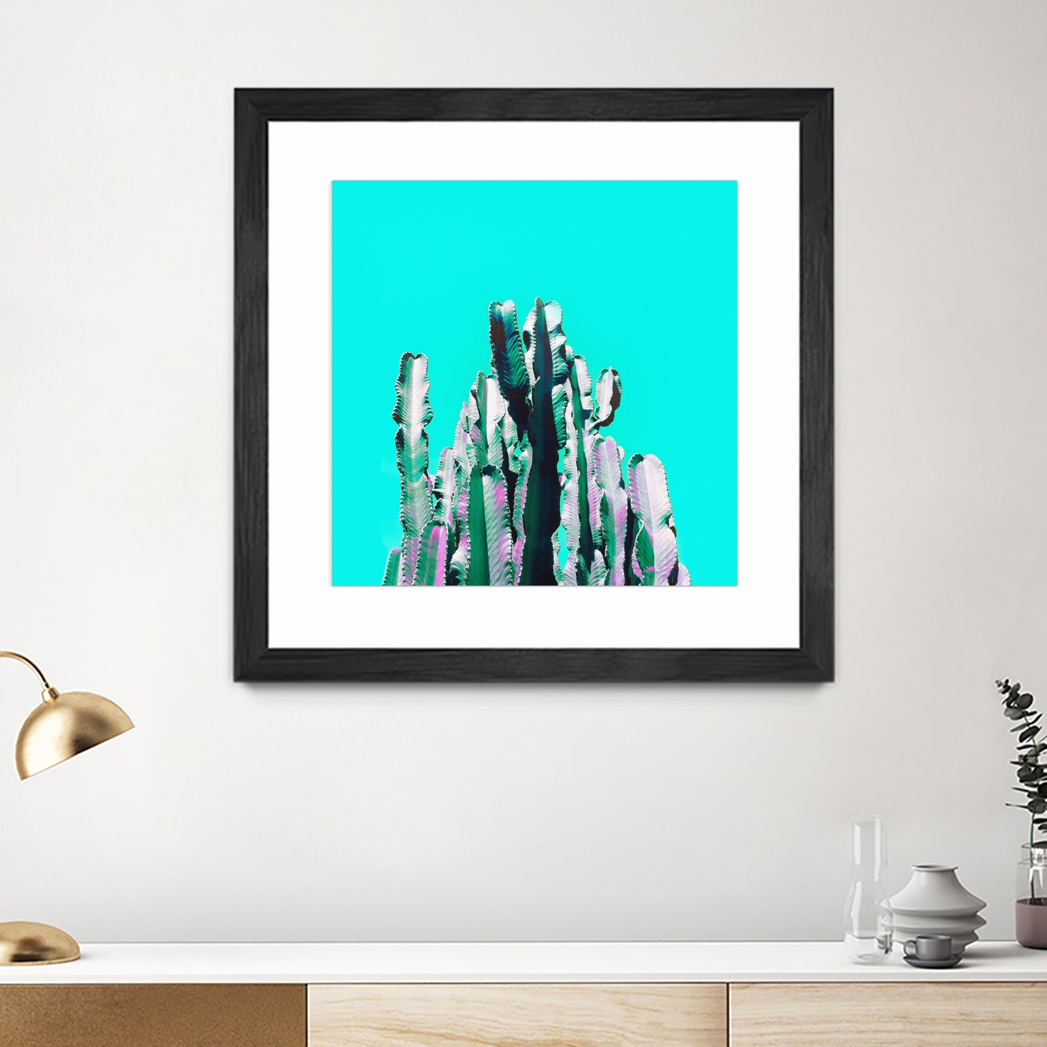 Majestic Cactus by Dominique Van Roey on GIANT ART - blue photo manipulation