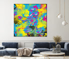 Dipopai - Bring the fight - Yellow by Neo Dhlamini on GIANT ART - yellow digital painting