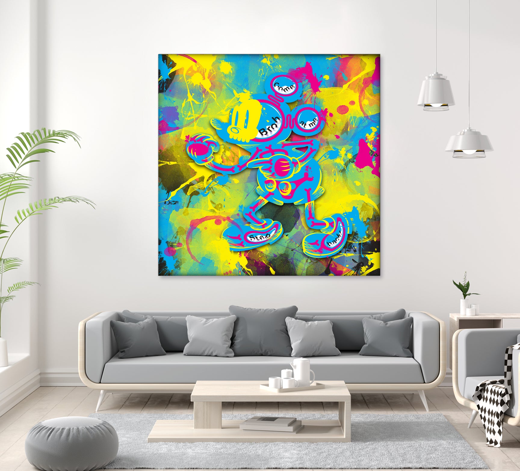 Dipopai - Bring the fight - Yellow by Neo Dhlamini on GIANT ART - yellow digital painting