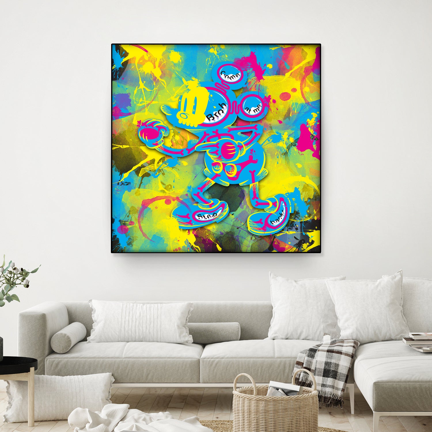 Dipopai - Bring the fight - Yellow by Neo Dhlamini on GIANT ART - yellow digital painting