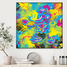 Dipopai - Bring the fight - Yellow by Neo Dhlamini on GIANT ART - yellow digital painting