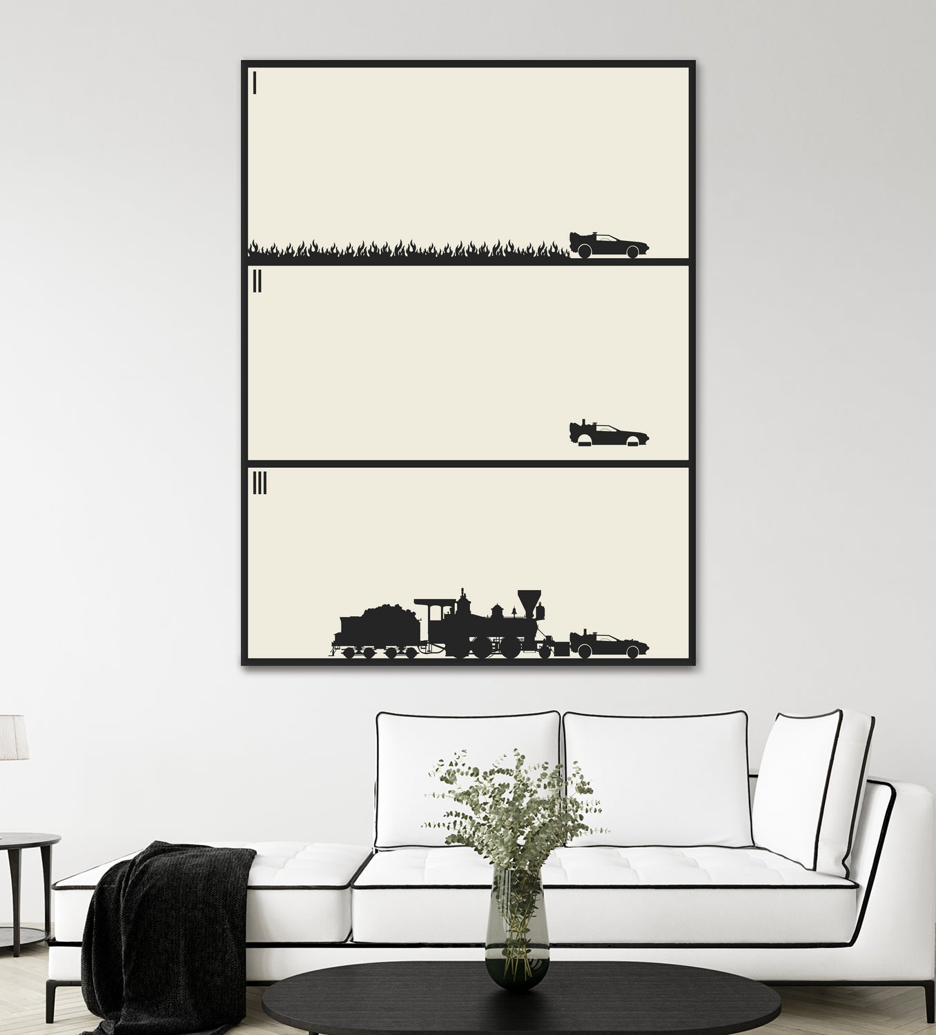 Back to the Future Trilogy - Beige by Finlay McNevin on GIANT ART - black digital drawing