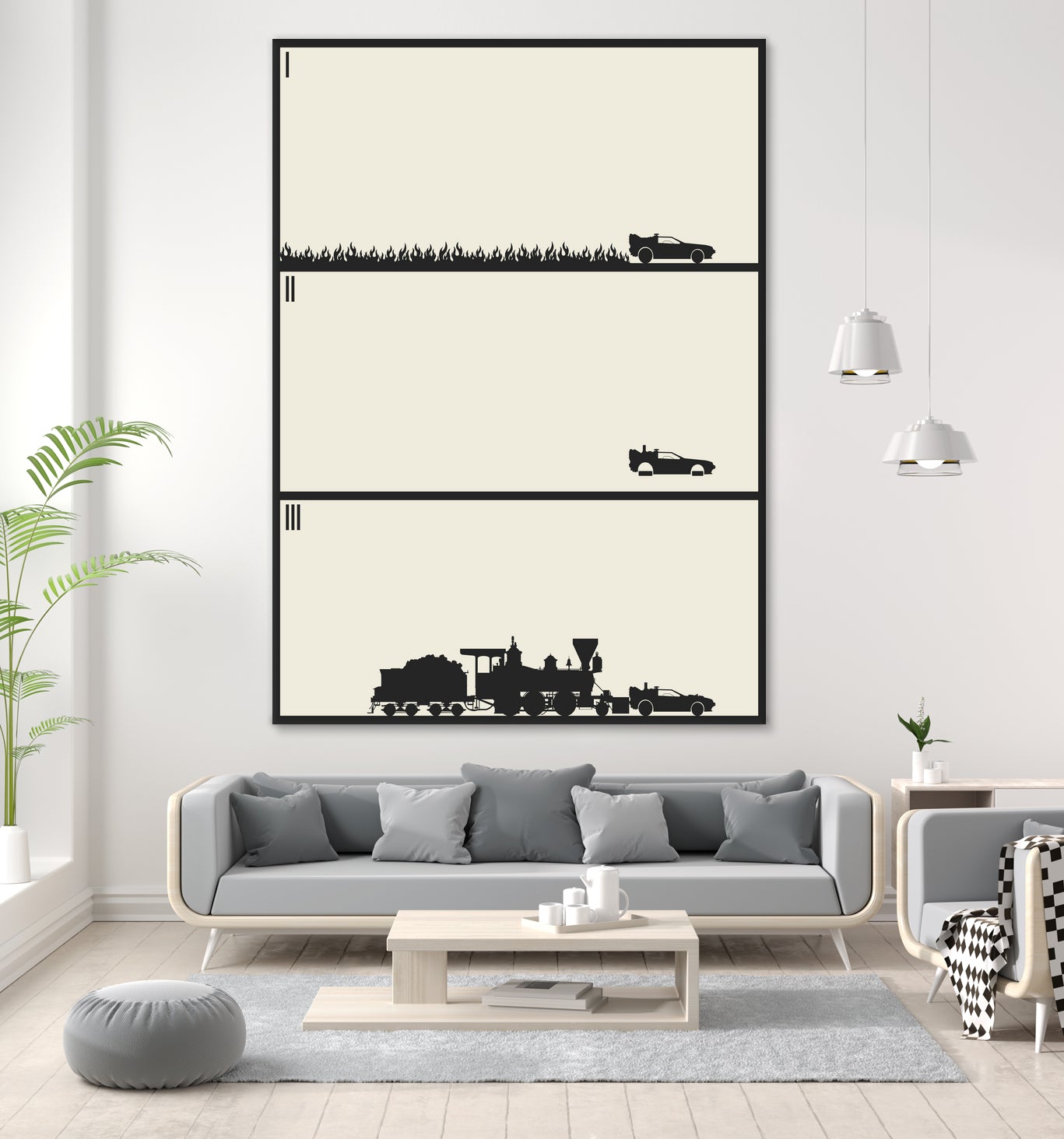 Back to the Future Trilogy - Beige by Finlay McNevin on GIANT ART - black digital drawing