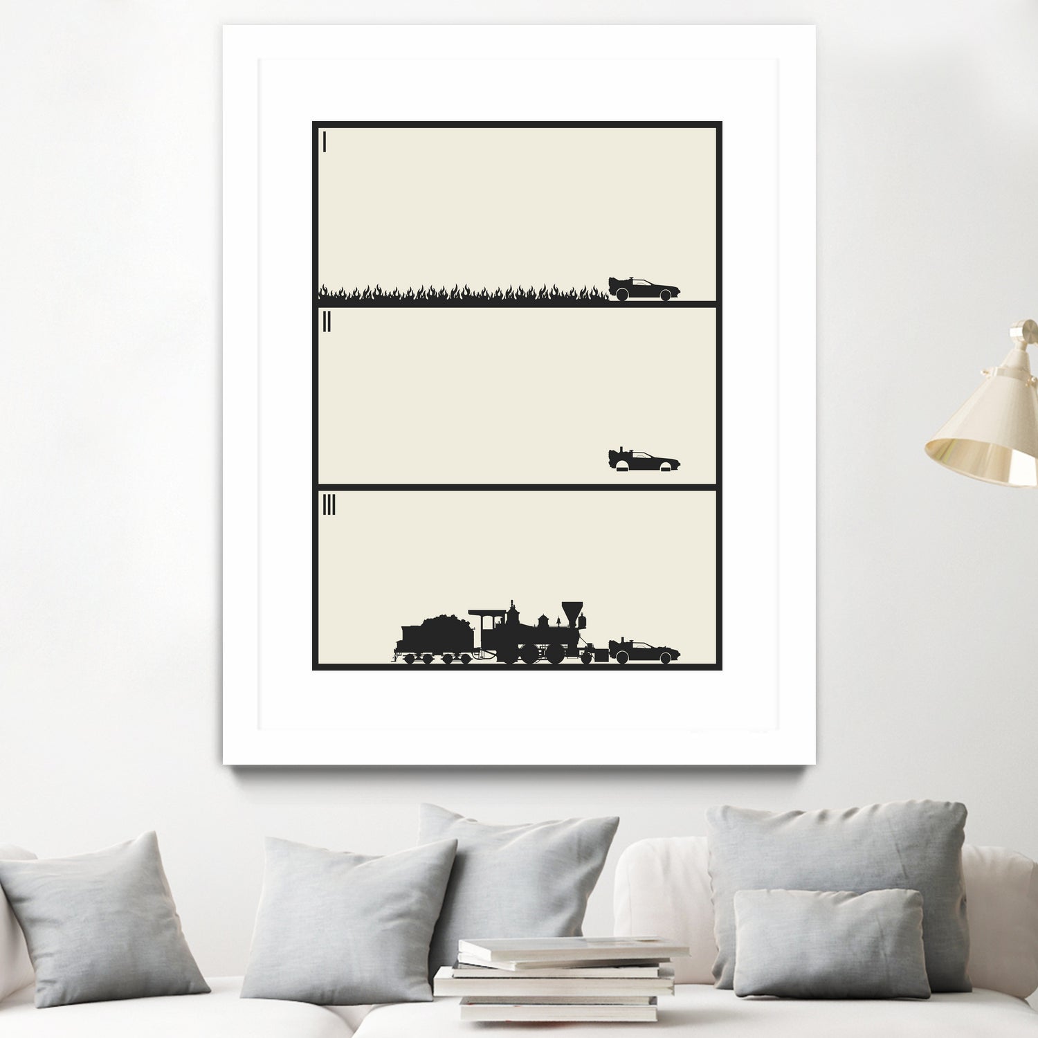 Back to the Future Trilogy - Beige by Finlay McNevin on GIANT ART - black digital drawing