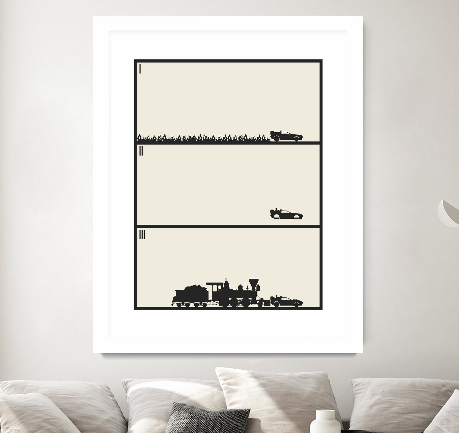 Back to the Future Trilogy - Beige by Finlay McNevin on GIANT ART - black digital drawing