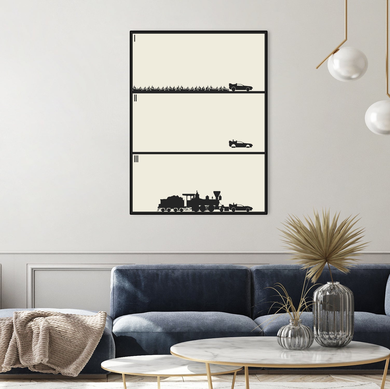 Back to the Future Trilogy - Beige by Finlay McNevin on GIANT ART - black digital drawing