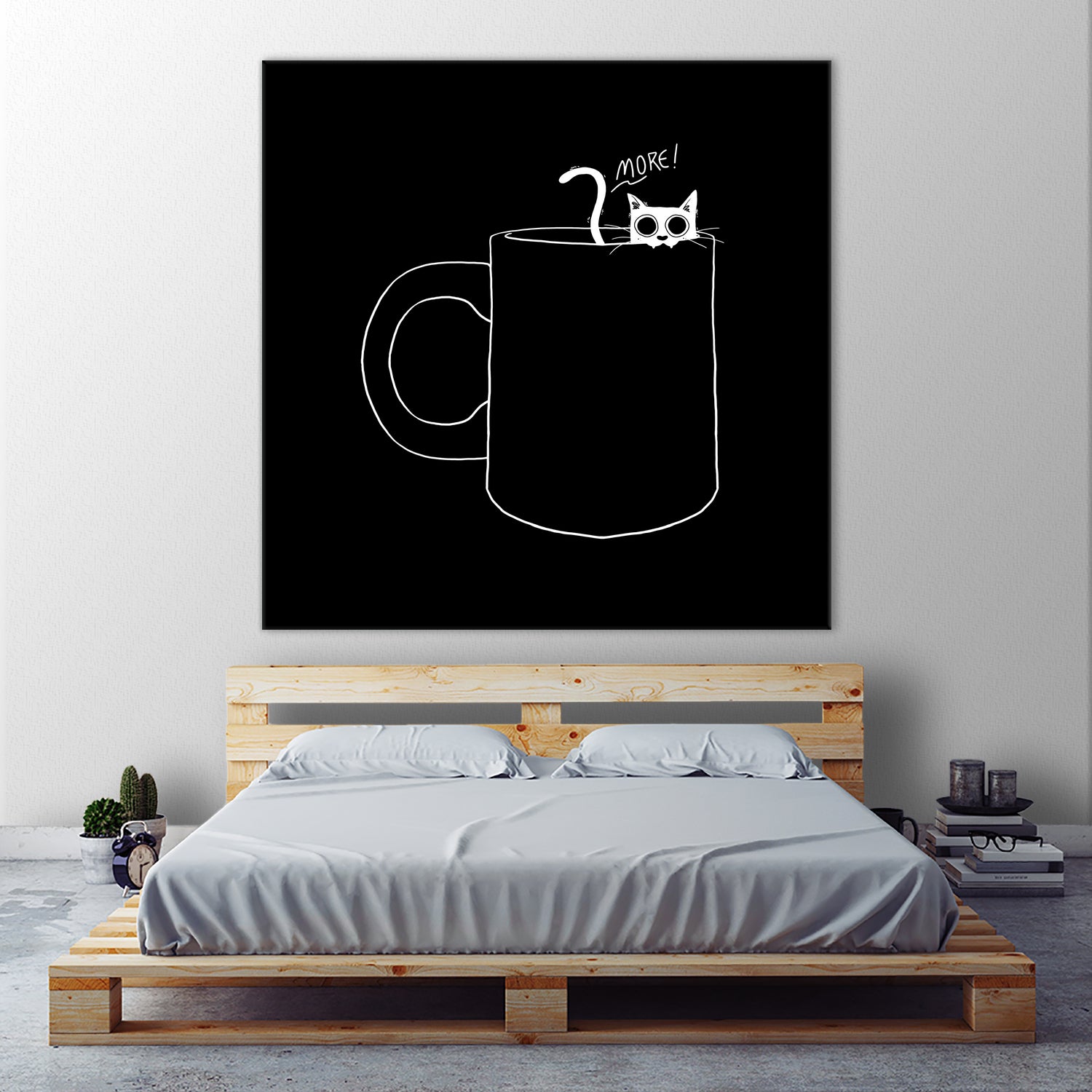 I Need Coffee by Tobias Fonseca on GIANT ART - black digital drawing