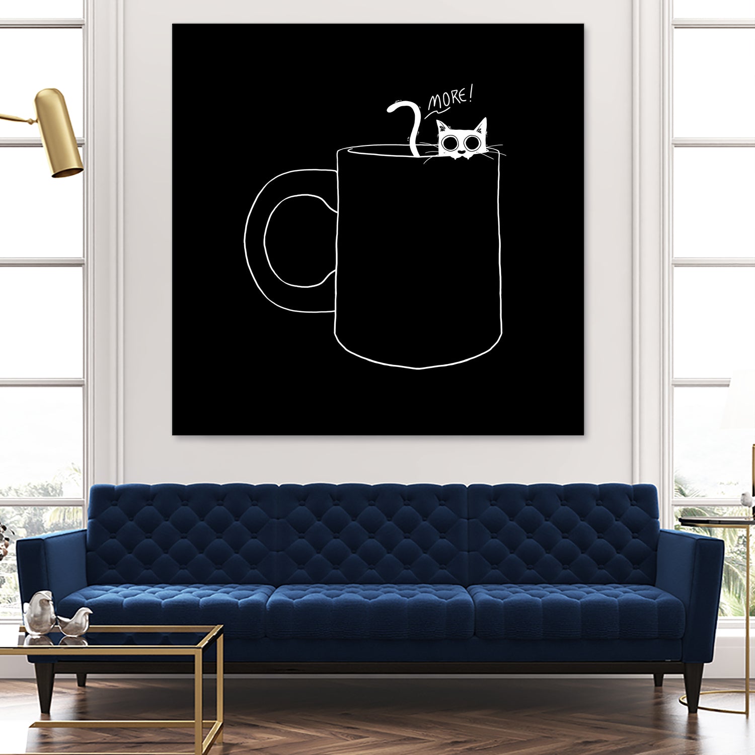 I Need Coffee by Tobias Fonseca on GIANT ART - black digital drawing