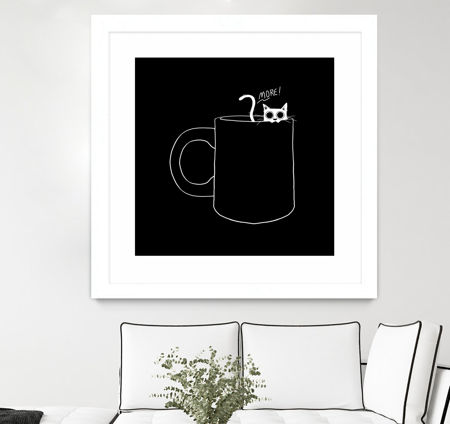 I Need Coffee by Tobias Fonseca on GIANT ART - black digital drawing