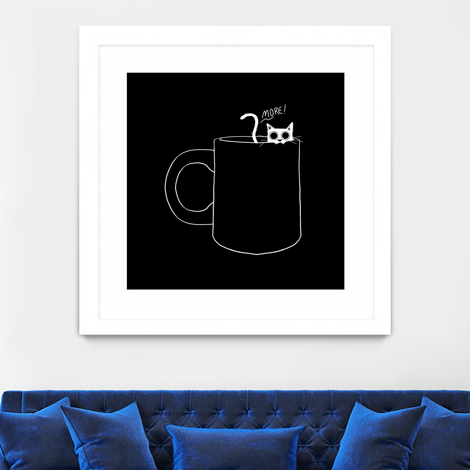 I Need Coffee by Tobias Fonseca on GIANT ART - black digital drawing