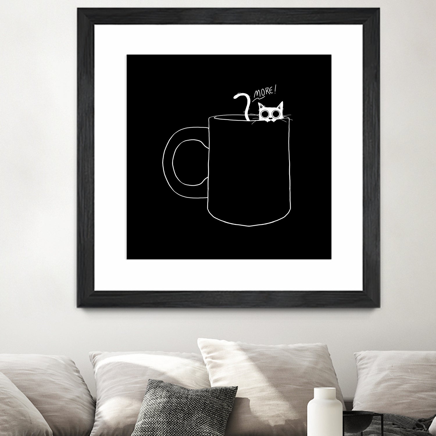 I Need Coffee by Tobias Fonseca on GIANT ART - black digital drawing