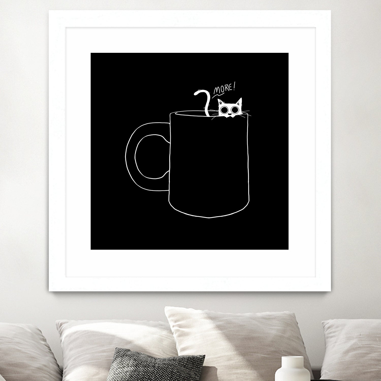 I Need Coffee by Tobias Fonseca on GIANT ART - black digital drawing