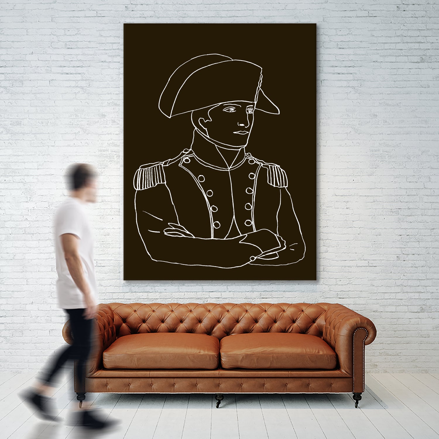 NAPOLEON WHITE LINES by Thomas Fernez on GIANT ART - black digital drawing