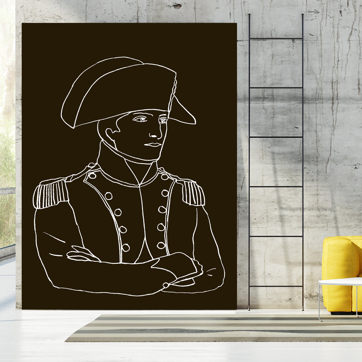 NAPOLEON WHITE LINES by Thomas Fernez on GIANT ART - black digital drawing