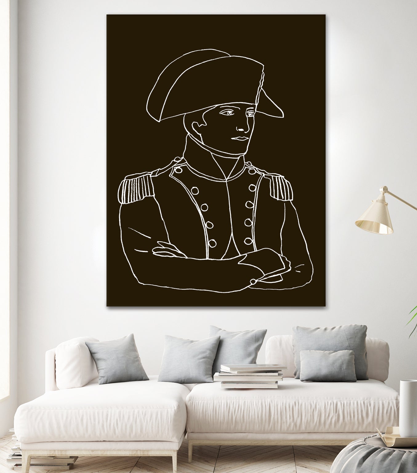 NAPOLEON WHITE LINES by Thomas Fernez on GIANT ART - black digital drawing