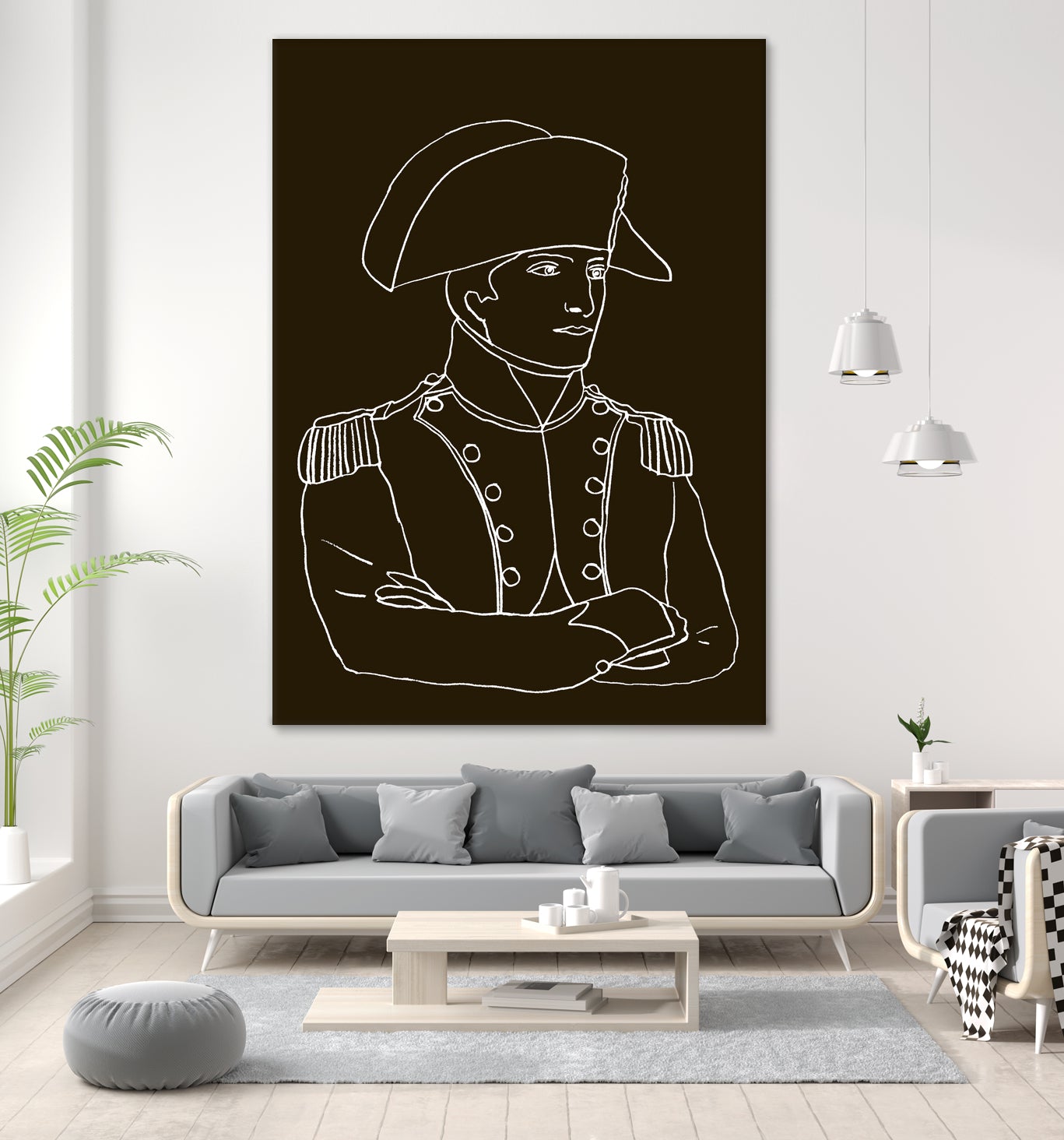 NAPOLEON WHITE LINES by Thomas Fernez on GIANT ART - black digital drawing