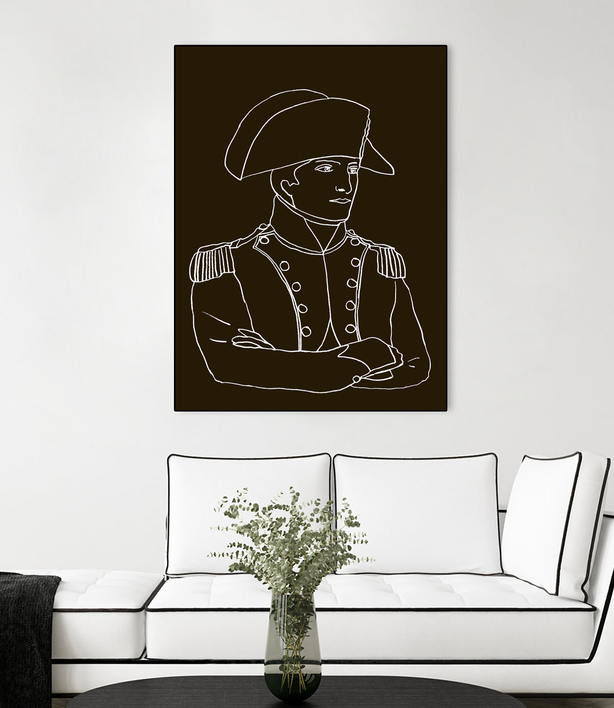 NAPOLEON WHITE LINES by Thomas Fernez on GIANT ART - black digital drawing